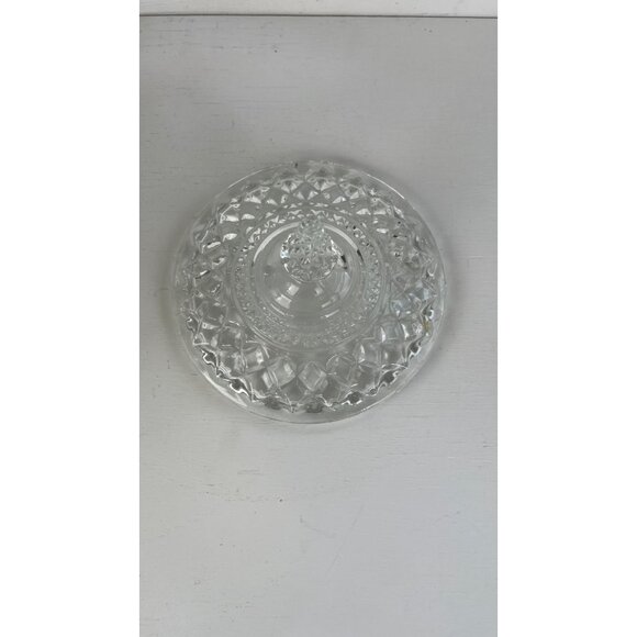 Vintage Cut Glass Biscuit or Ice Bucket With Lid & Handle - Picture 5 of 8